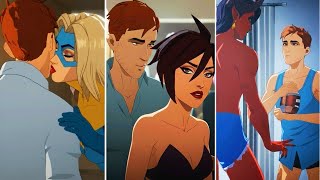 Dispatch All Romance & Secret Scenes Blazer, Invisigal, Malevola (Episode 5 & 6)