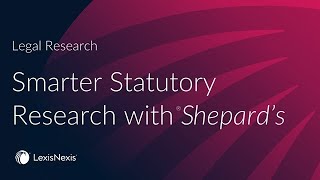 Shepard's for Statutes