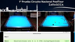 1ª Prueba Circuito Nacional Pool Tour Primera Categoría; Viernes