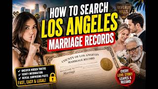 How to search Los angeles marriage records