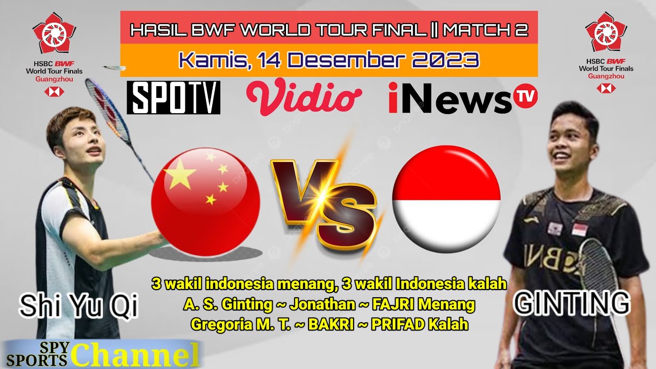 Hasil Fase Group BWF World Tour Finals 2023 Hari Ini Day 2 ~ 3 Wakil ...