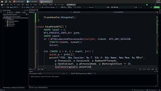 Enumerate Processes (part 1)