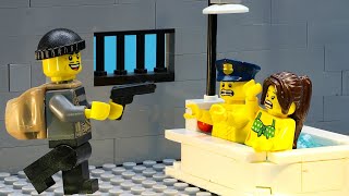Lego Police Prison Break Ep. 68: Lucky Man - Lego Stop Motion Animation - Brick Rising