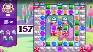 Candy crush saga level 157 । Hard level। No boosters। Candy crush 157 help। Candy crush saga game