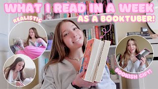 reading vlog 🌻📚 REALISTIC what i read in a week! *as a booktuber*