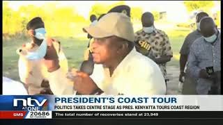 Politics takes centre stage as President Uhuru Kenyatta tours coast region