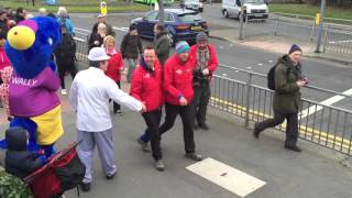 Harry Gration and Paul Hudson in Guiseley