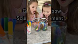 Grow a Rainbow Science Experiment! 🌈 #scienceexperiment #science #learningthroughplay #momlife