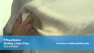 Video of P/Kaufmann Slubby Linen Flax Fabric #103944