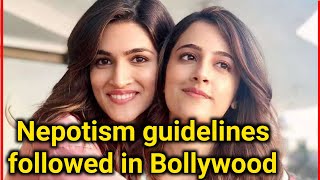 Nepotism guidelines followed in Bollywood | Sister Of Kriti Sanon | Nupur Sanon | Bollywood Nepotism