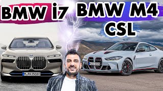 Elektrikli Makam Otomobili: BMW i7 ve BMW M4 CSL