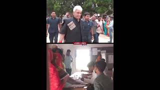 J\u0026K LG Manoj Sinha casts vote in Ghazipur Uttar Pradesh