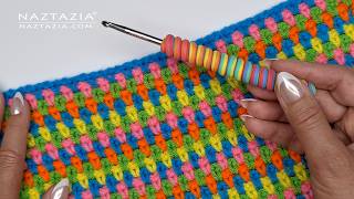 Crochet Moss Stitch (Linen Stitch). This reversible pattern is a game changer!