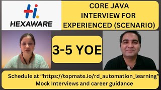 Hexaware Java Interview Questions | Core Java Interview Questions | RD Technical Learning