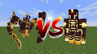 Ignis Chinese VS Tengyan golem (Minecraft bedrock mod battle)