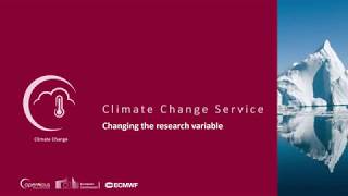 C3S User Learning Services - Changing the research variable