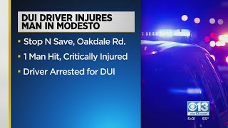 Fiery DUI Crash In Modesto Critically Injures Man