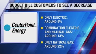 Some CenterPoint Energy customers to receive a decrease in their bills