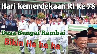 Keseruan HUT RI Ke 78 Desa Sei Rambai Kec Senyerang