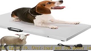 VEVOR 880Lbs x 0.2Lbs Livestock Scale Shipping Scales Large Platform 40.6x20.9Inch Stainless Steel