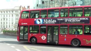 (HD) Arriva HV25 LJ60 JGY passes Waterloo Bus Station on Route 76 to Tottenham Town Hall