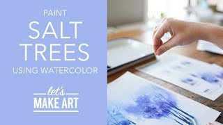 Let's Paint Salt Trees 🌳 Easy Watercolor Painting Tutorial by Sarah Cray of Let's Make Art