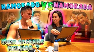 NAMORADO VS NAMORADA - QUEM DESENHA MELHOR ??