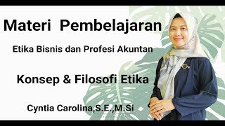 Materi Etika Bisnis & Profesi Akuntan, 