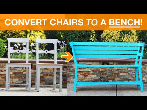 Convert Two Chairs Into A Bench Convert Two Chairs Into A Bench