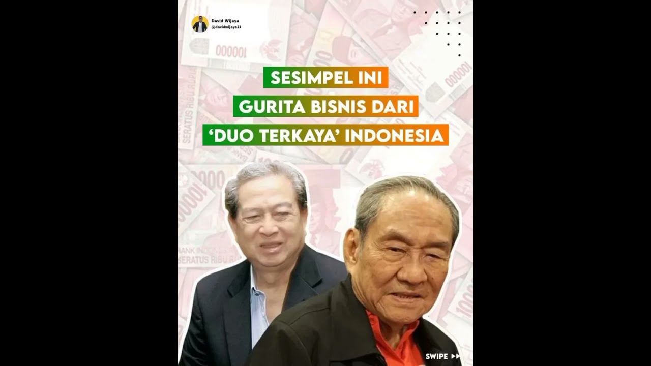 SESIMPEL INI GURITA BISNIS DARI DUO TERKAYA DI INDONESIA | David Wijaya ...