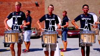 2013 Crossmen Drumline: Drumline Battle Warm-up lot