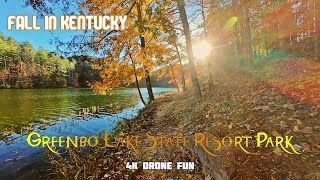 Fall in FULL Bloom in Eastern Kentucky - Greenbo Lake State Resort Park Drone Shots