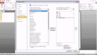 Excel 2010 - Customize the Quick Access Toolbar