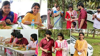 புது பொண்ணு மாப்பிளைக்கு தோப்பில் விருந்து😍| 9kg Nattu kozhi kulambu,Varuval..etc|Vennila Veedu Vlog