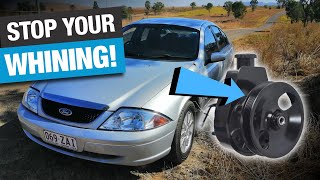 🛠Replacing an AU Falcon Power Steering Pump! Fix that Whining Noise on your EF, EL or AU Ford