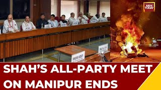 HM Amit Shah's All Party Meet On Manipur Violence Ends, Watch Full Report To Know The Results