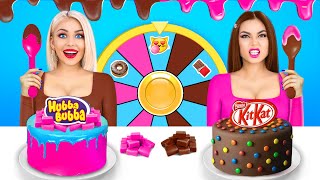 Bubble Gum VS Chocolate Food Challenge! | Bubble Gum Blowing Battle & Funny Moments by RATATA BOOM