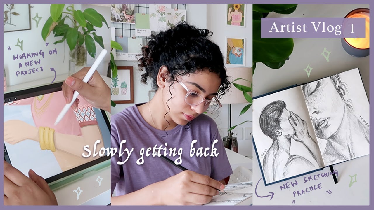 Slowly Getting Back To Creating Art Spend A Day With Me Artistvlog