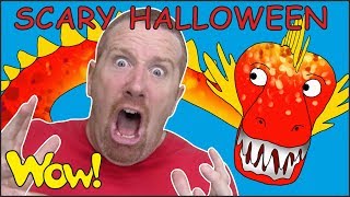 Scary Halloween Party Stories from Steve and Maggie | Free Wow English TV for Kids