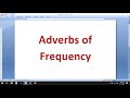 Adverbs of Frequency and Degree - Short ESL English Lesson!