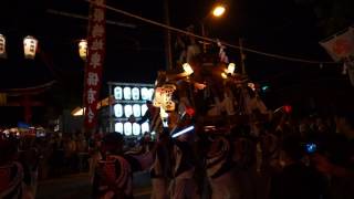 平成29年大阪市西淀川区姫嶋神社夏祭り地車宮入7