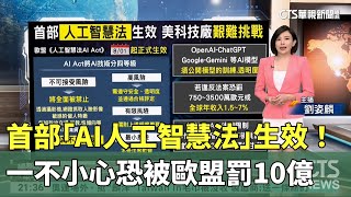 首部「AI人工智慧法」生效！一不小心恐被歐盟罰10億｜主持人:劉姿麟｜華視國際線，出發！ 20240803