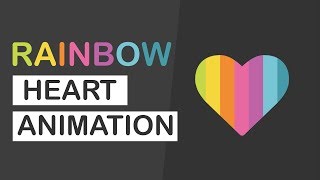 Rainbow Heart Animation | CSS Animation Tutorial | Pure CSS Tutorial