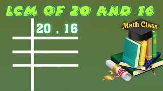LCM of 20 and 16