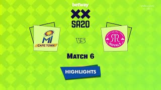 Highlights: 6th Match, MI Cape Town vs Paarl Royals | 6th Match - MICT vs PR