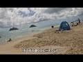 ハワイ旅行２日目（part１）カイルアサイクリング　ビーチ