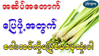 အဆိပ်အတောက်ပြေဖို့အတွက်ဆို မရှိမဖြစ်စပါးလင်၊ Health Benefit of lemongrass