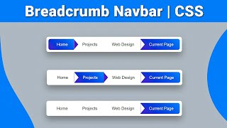 Master Breadcrumb Navigation with CSS 🍞 | Build a Sleek & Responsive Menu Bar 🚀 | MZCode01