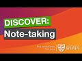 Discover: Note-taking (with the Learning Centre)