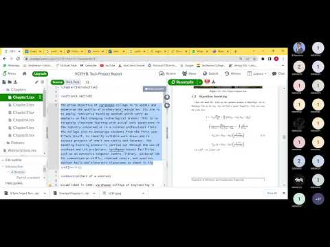 Demo On Project Thesis Preparation In Overleaf - YouTube